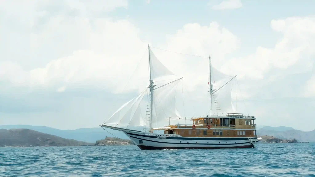 An island anchorage in Komodo National Park
