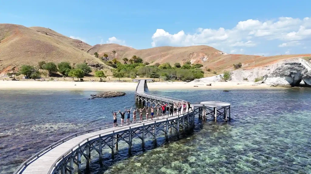 An island anchorage in Komodo National Park