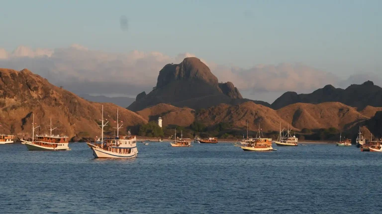 An island anchorage in Komodo National Park