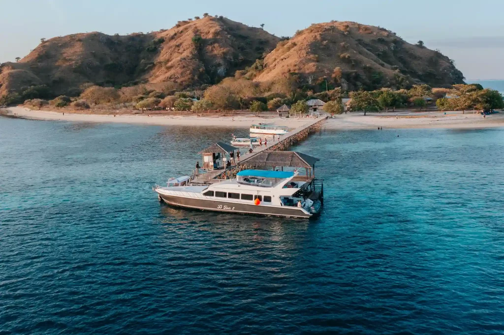 An island anchorage in Komodo National Park