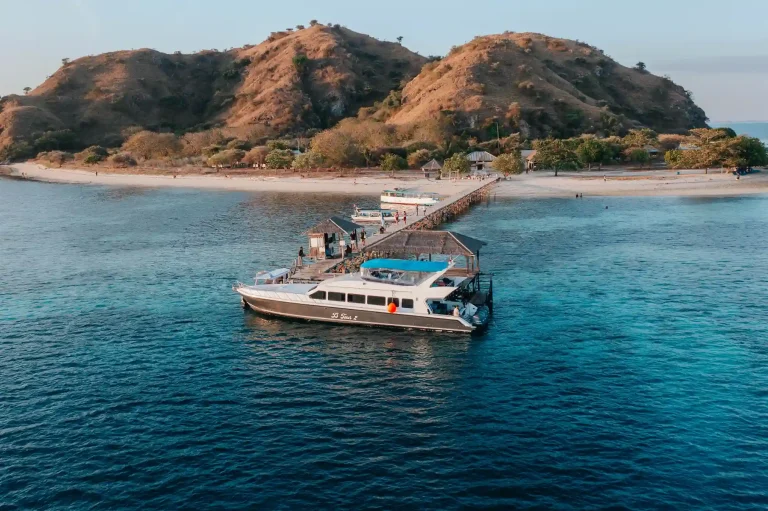 An island anchorage in Komodo National Park