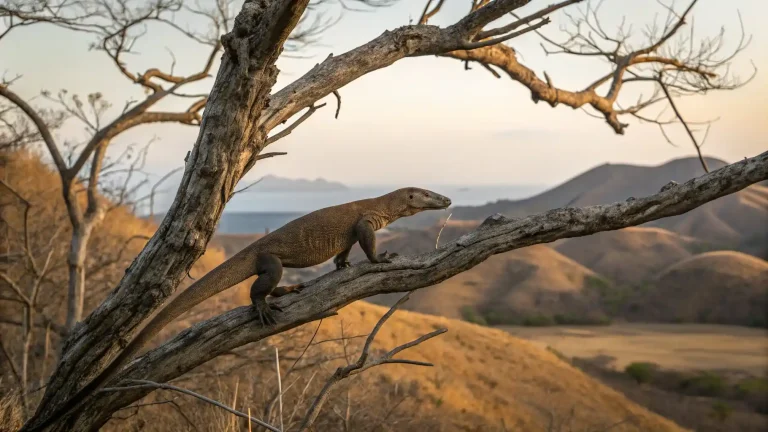 A Komodo dragon in Komodo National Park