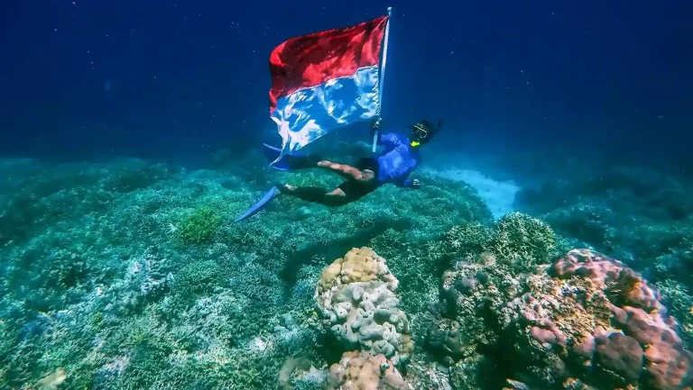 Reef water in Komodo National Park