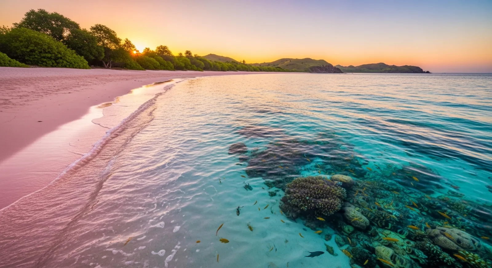 pink beach Komodo National Park